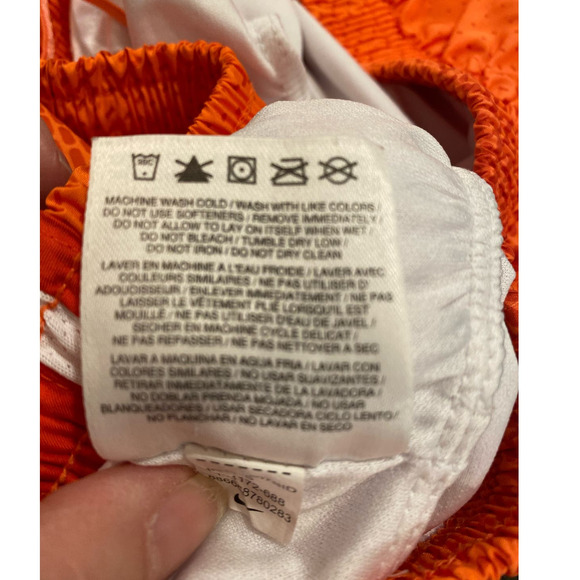 Nike Dri-FIT Brief Lined Orange Running Athletic Cross Fit Fitness Shorts Size S - Picture 7 of 7